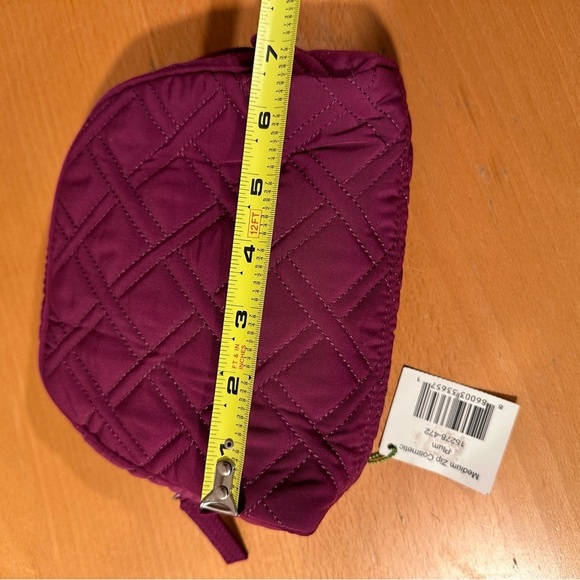 Vera Bradley Set of 3 in Burgundy. Cosmetic Pouches & Card/ID Holder EUC-NWT - Picture 14 of 16